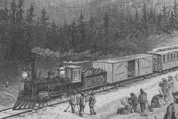 Historia: primer ferrocarril transcontinental