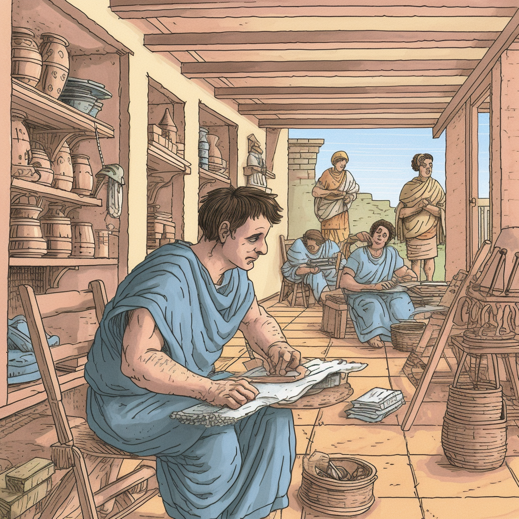 La vida cotidiana romana – cuento para niños