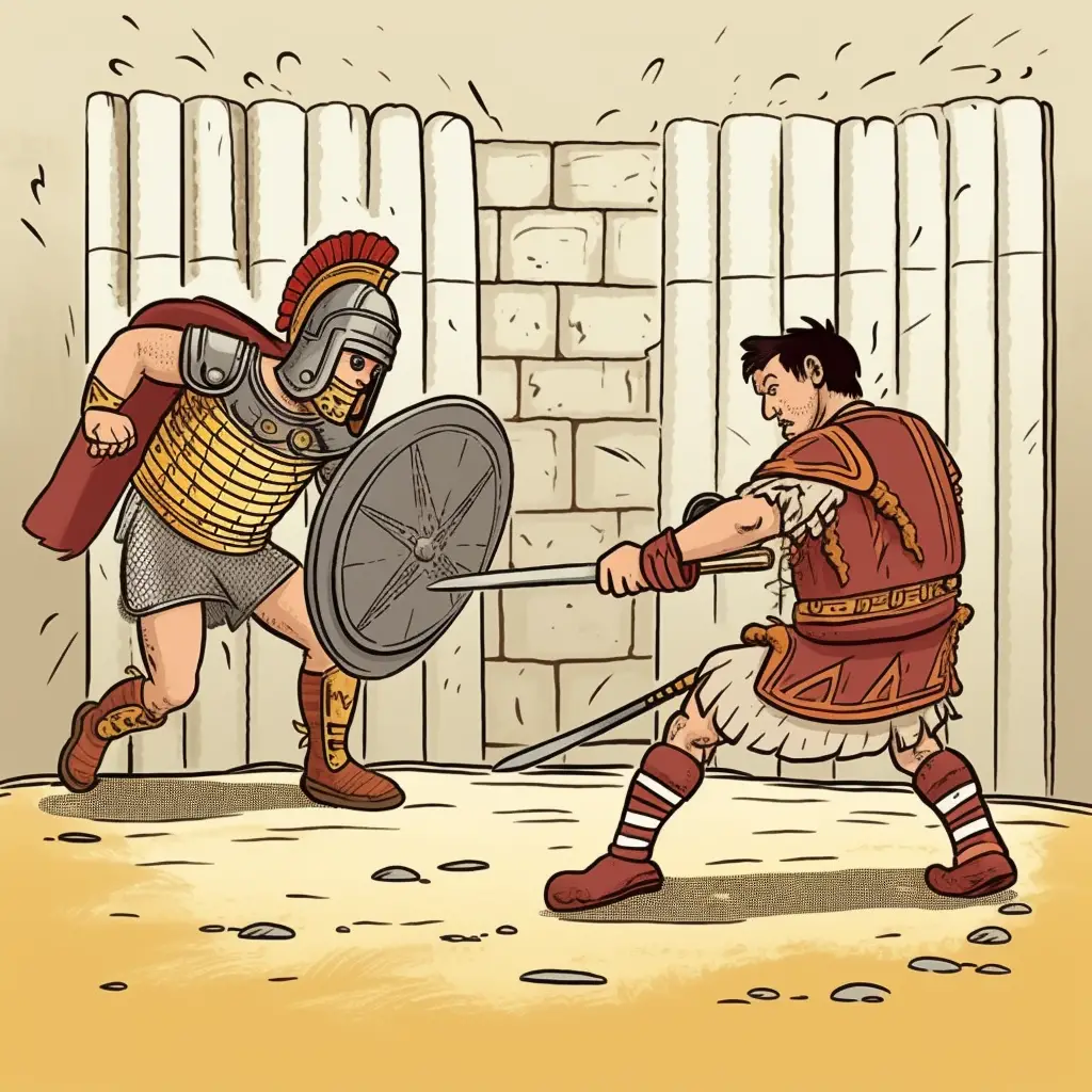Gladiadores romanos – cuento para niños
