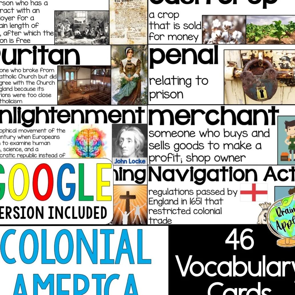 América colonial para niños: glosario y términos