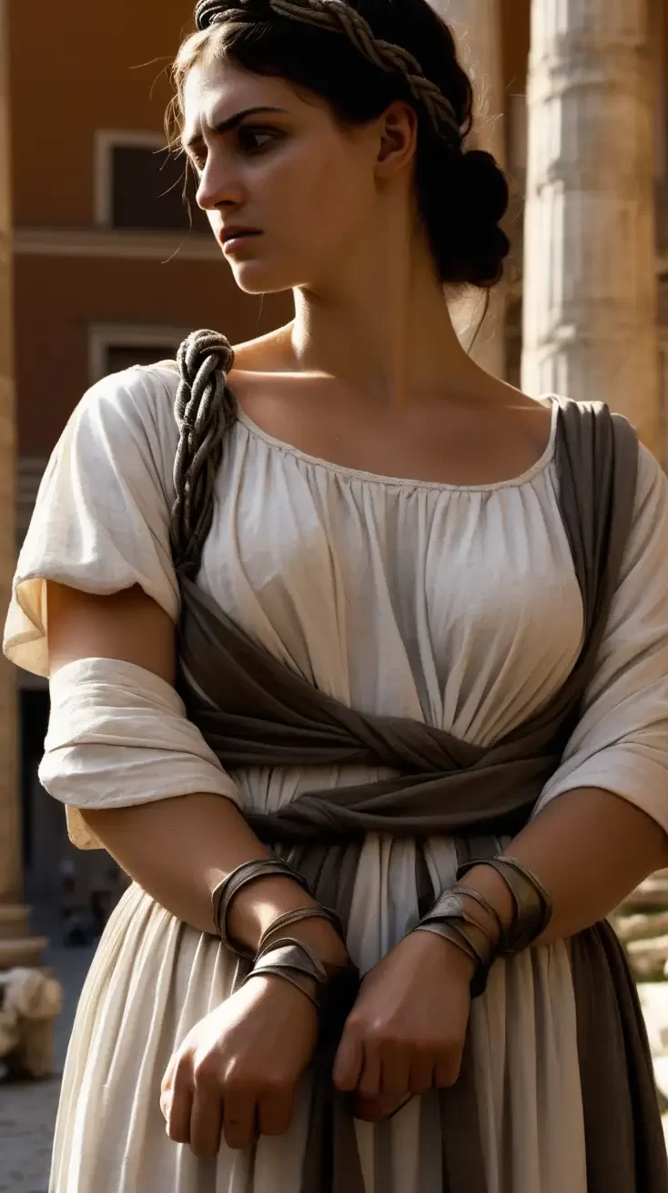 Mujeres romanas antiguas con restricciones |