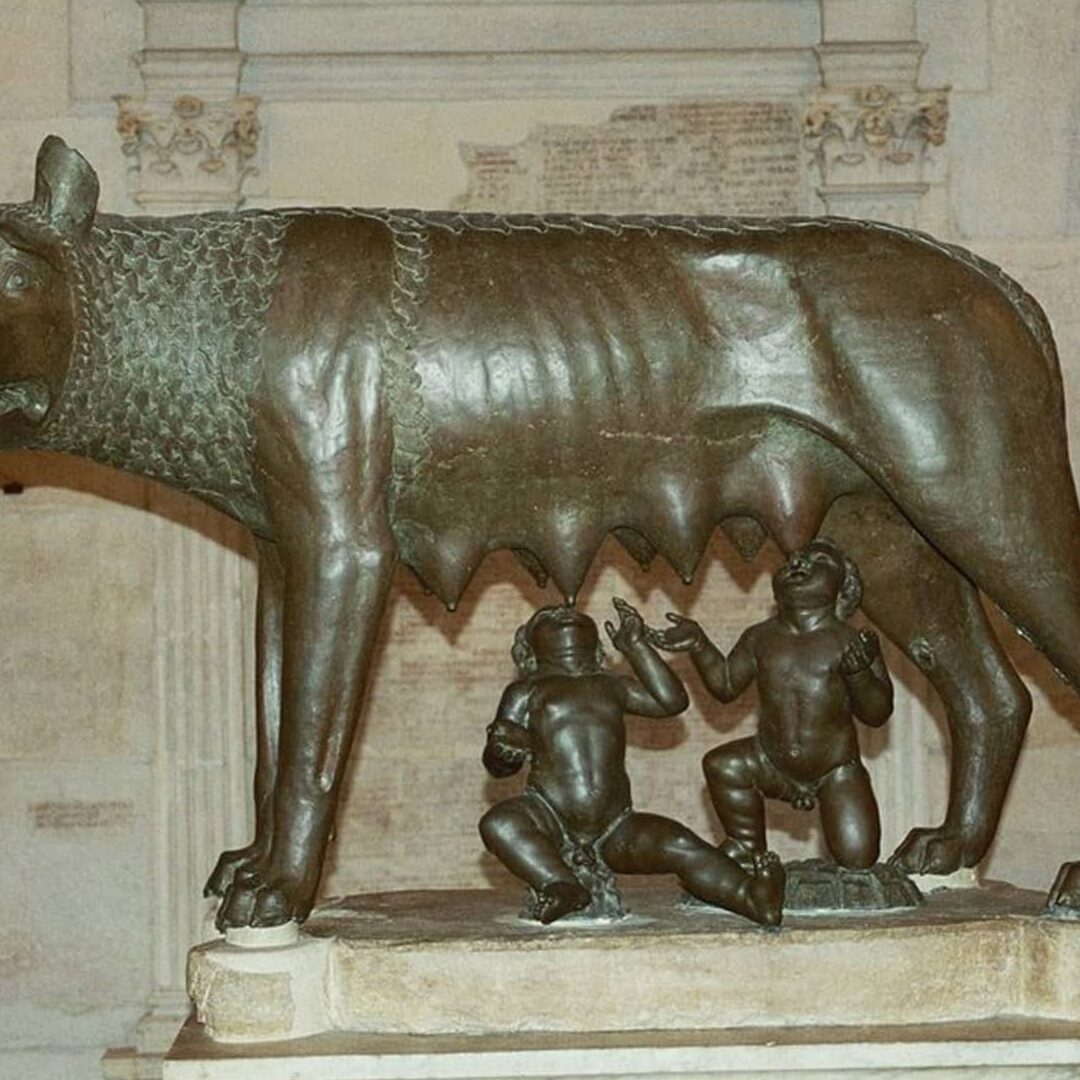 La historia mítica de Rómulo y Remo y la fundación de Roma...