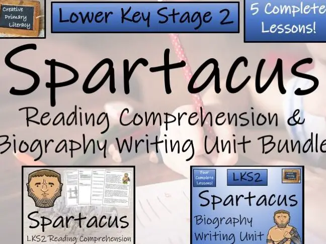 Paquete de biografía y comprensión de lectura de Spartacus |