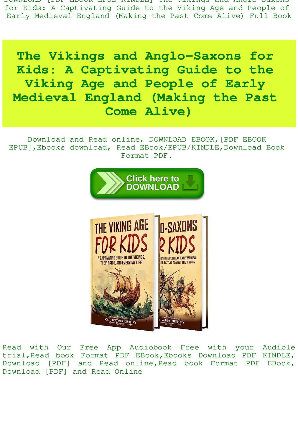 Calaméo - Los vikingos y anglosajones para niños Un libro cautivador...