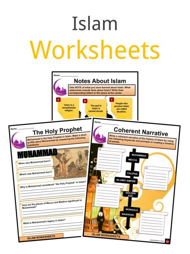 Datos, hojas de trabajo, historia, creencias y prácticas del Islam para niños