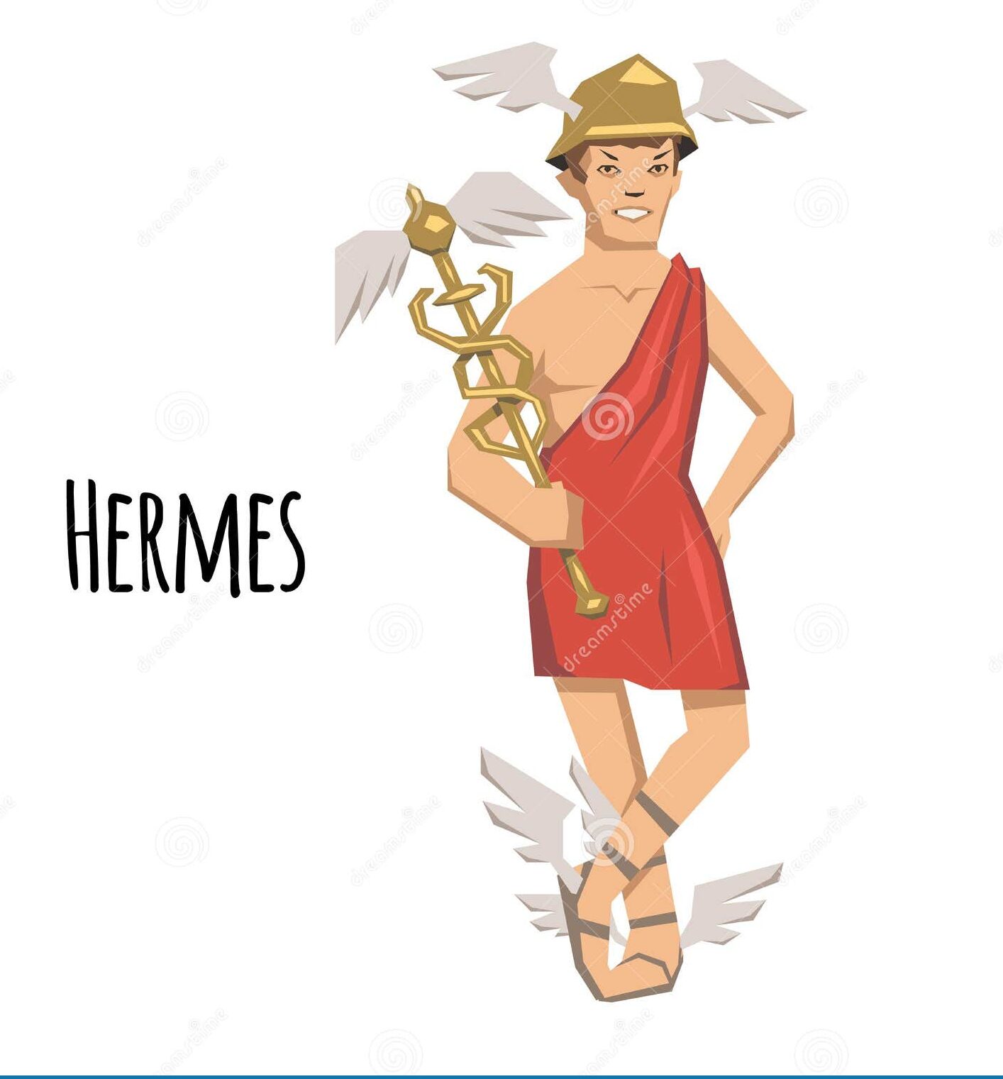 Hermes Dios Olímpico Griego Mensajero Guía de la Estatua Muerta Escultura...