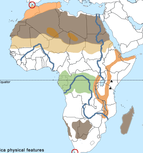 Prueba: África antigua – Desierto del Sahara