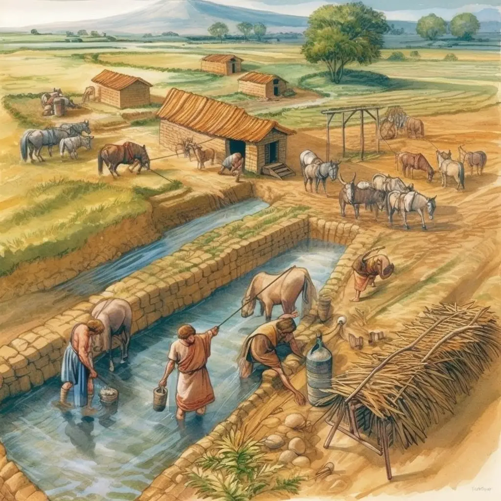 Agricultores de la antigua Grecia – cuento para niños