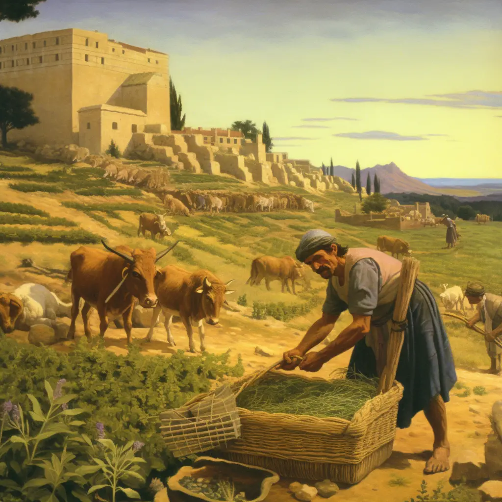 Agricultores de la antigua Grecia – cuento para niños