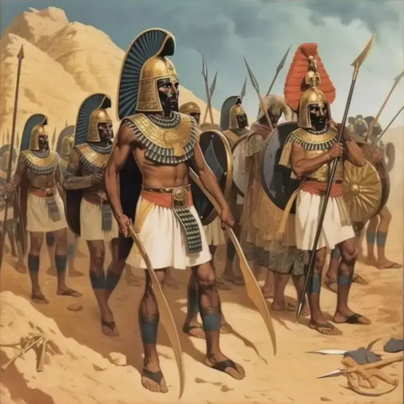 Ejército y soldados del antiguo Egipto – cuento para niños