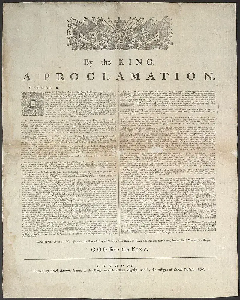 Proclamación de 1763: hechos e información para niños