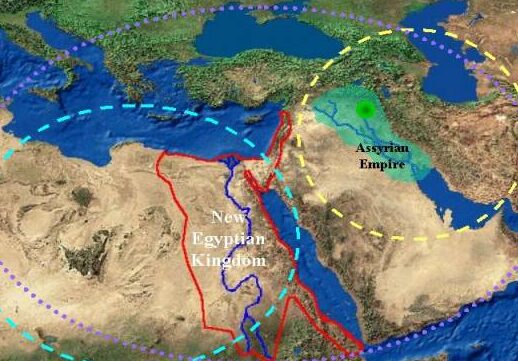 Fases de crecimiento/decadencia de ciudades e imperios en la antigua Mesopotamia...