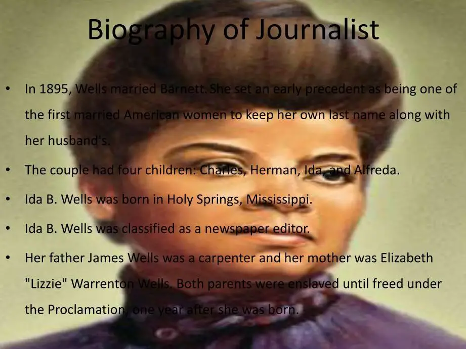 PPT - Presentación de PowerPoint de Ida B. Wells, descarga gratuita - ID:3865790
