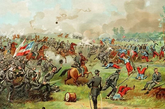 Batalla de Bull Run, Guerra Civil de EE. UU. Nuestro hermoso arte mural y fotografía...