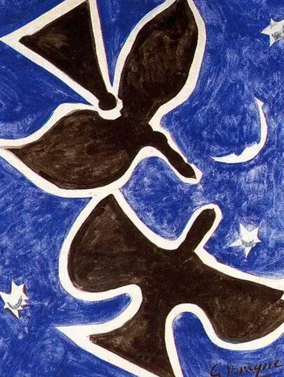 Proyecto de arte cubismo para niños - Georges Braque Pájaros en acuarela ...