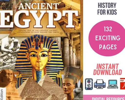 Antiguo Egipto, libros electrónicos de historia antigua para niños, aprendizaje atractivo...