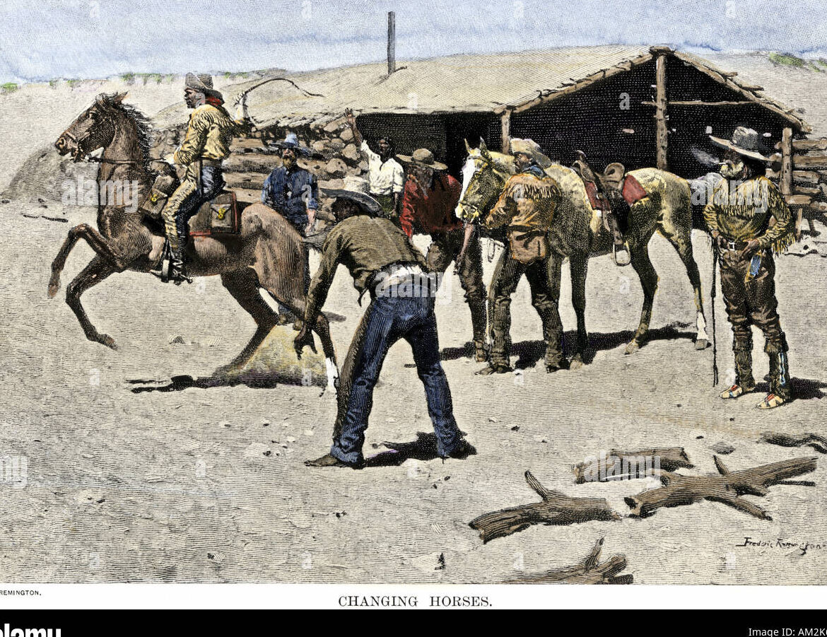 El pony express imágenes y fotografías en alta resolución - Alamy