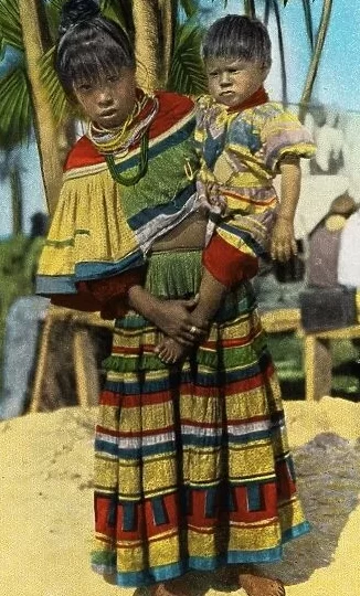 Niños indios seminolas.