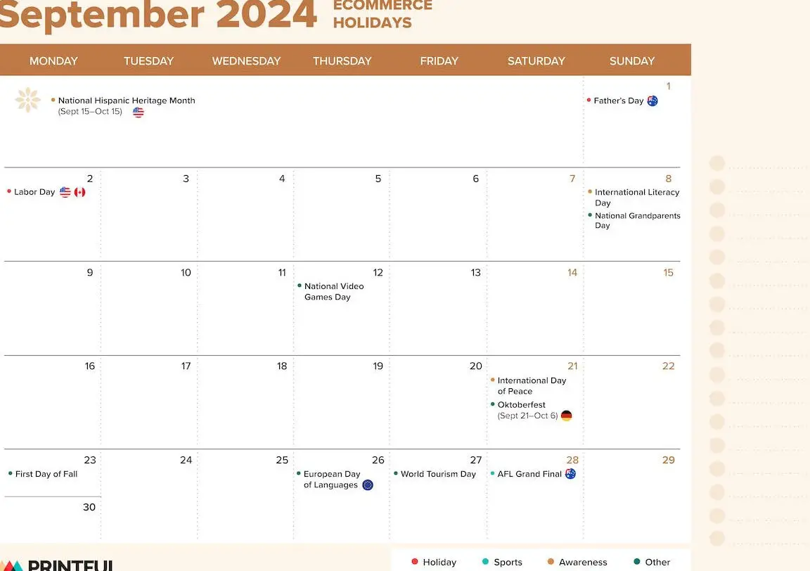 Calendario festivo de comercio electrónico 2024: eventos de ventas y fechas clave |