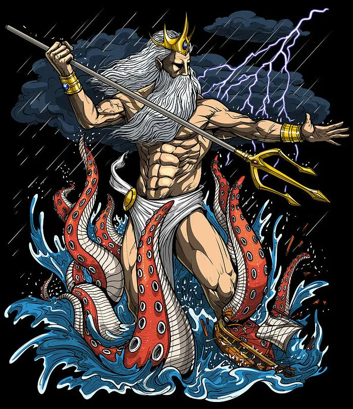 Poseidón Dios del mar - Mitología griega antigua por DarkAkelarre...