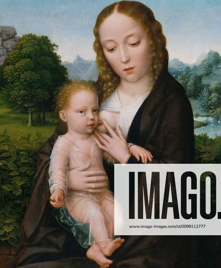 VIRGEN Y NIÑO, de Simon Bening, 1520, holandés, norte...